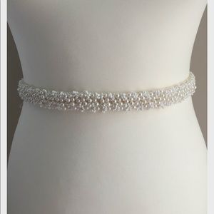 Pearl Bridal Belt/ Sash